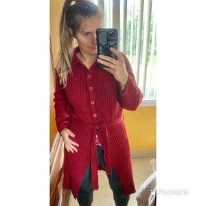 Emonite Casual mid length sweater cardigan